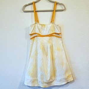 🌺Free People Dress Yellow White 2